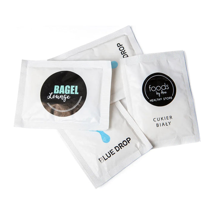 Customized white sugar sachets - 4g