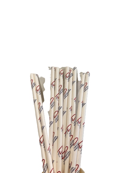 Customized Disposable Paper Straws 23 x 0.08 cm (10,000 units)