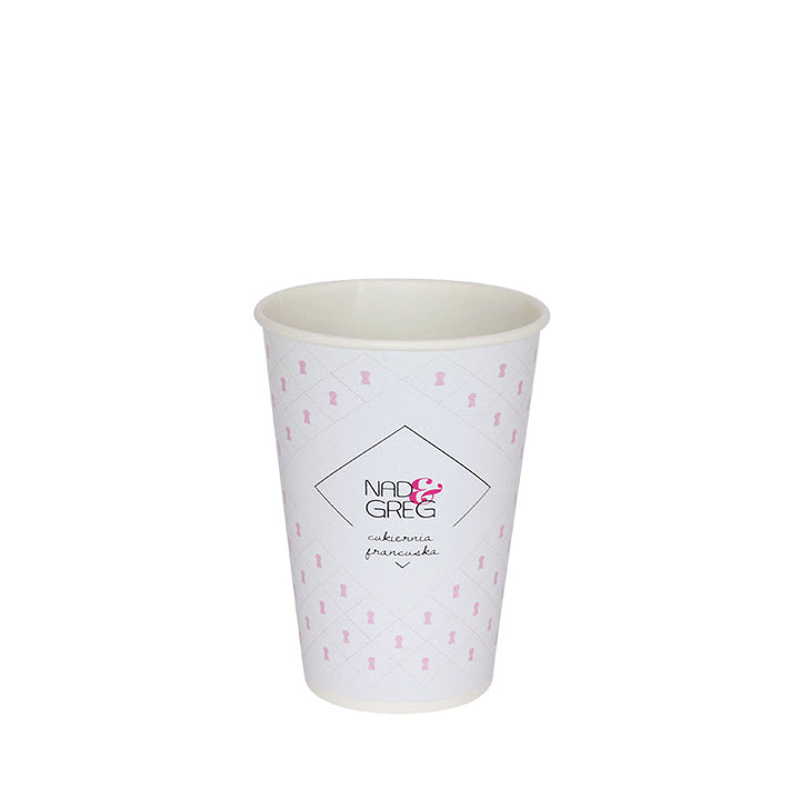 Customized single-wall 18 cl / 7 oz plastic-free paper cups (1000 + units)