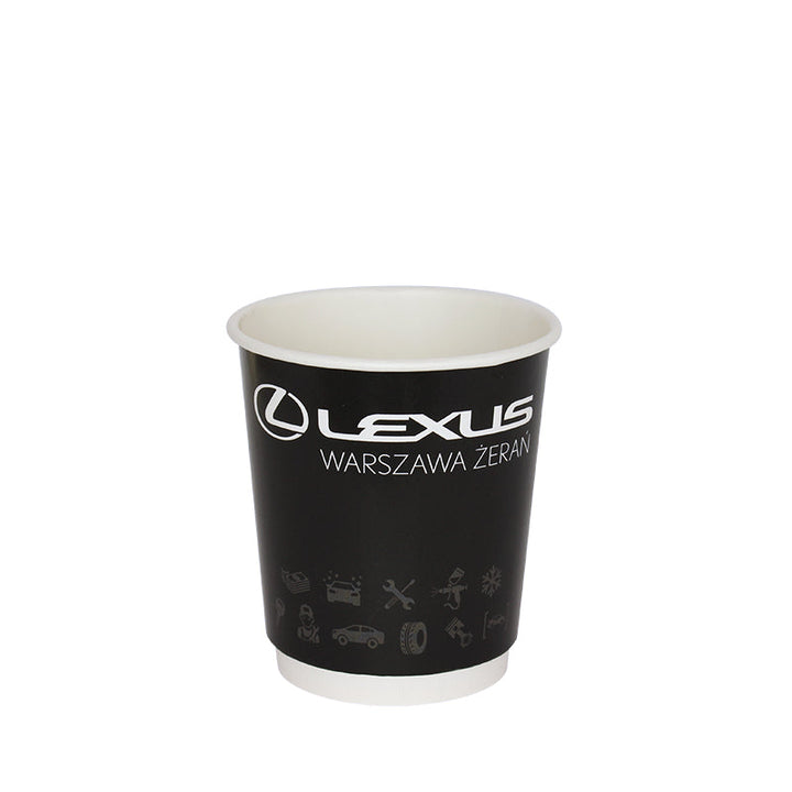 Customized double-wall 25 cl / 8 oz plastic-free paper cups (1000 units or more)