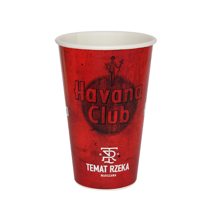 Customized single-wall plastic-free paper cups 45 cl / 16 oz (10,000 units)