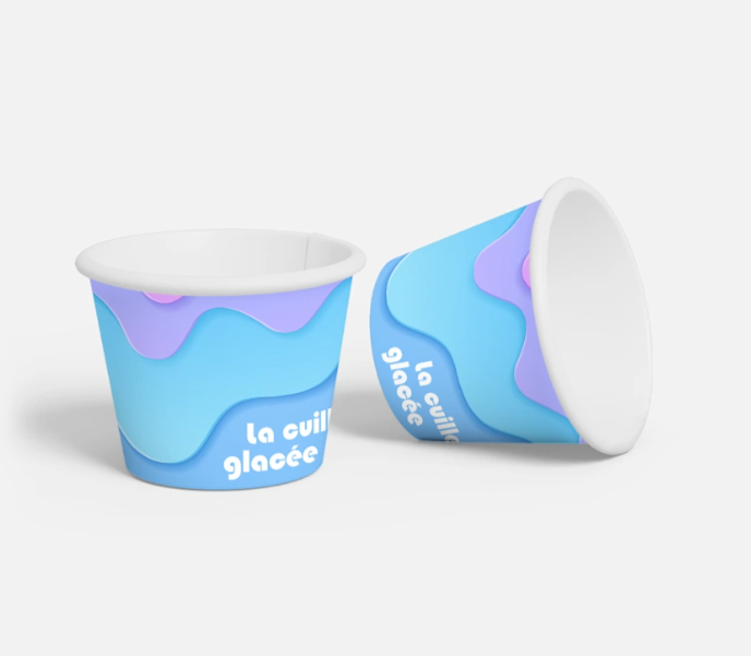 Customized ice cream tubs 250 ml