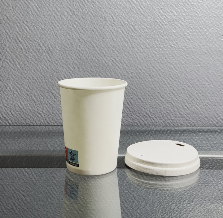 White cardboard cups 18 cl / 6 oz