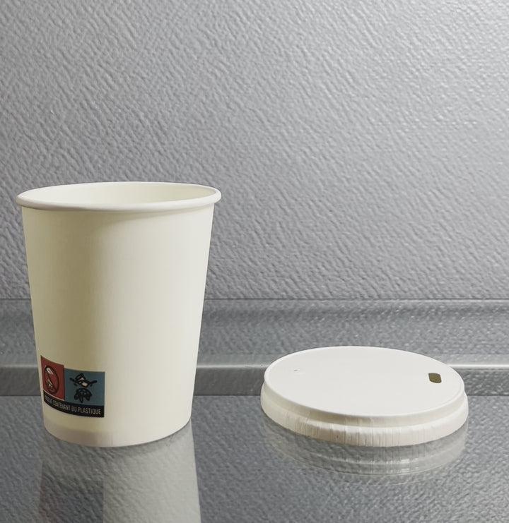 White paper cups 25 cl / 8 oz