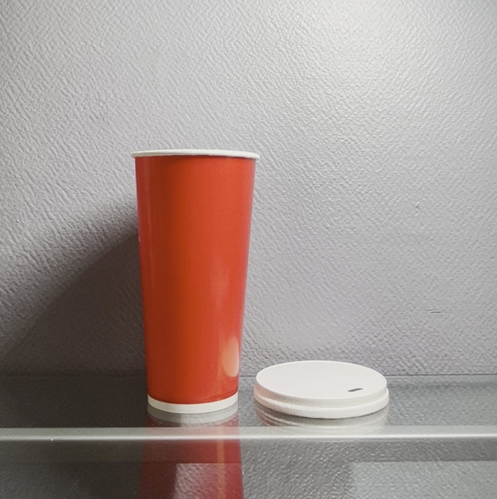 Red paper cups 65 cl / 22 oz cold drinks