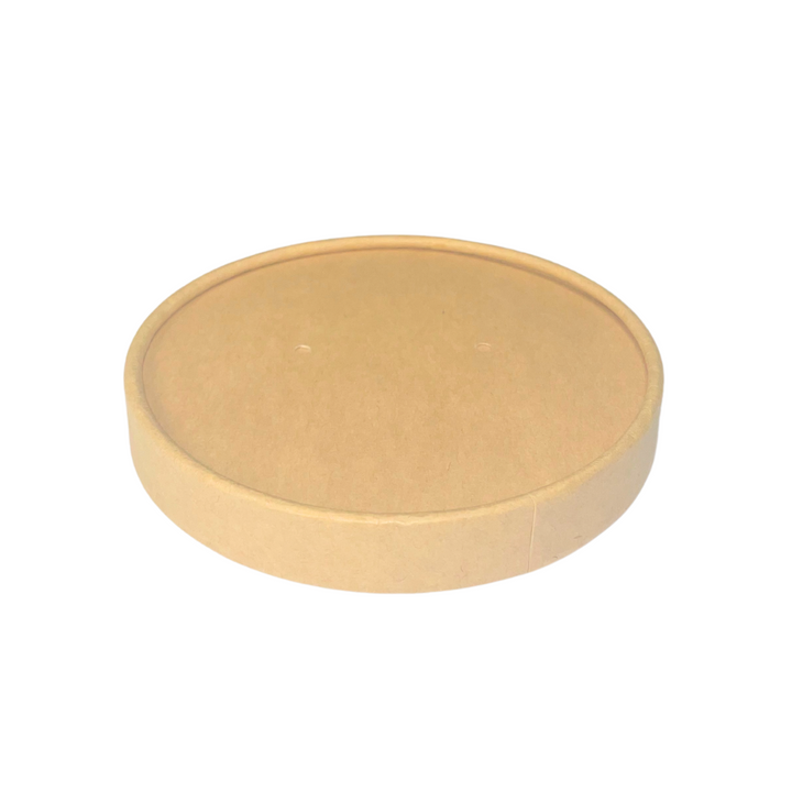 Kraft cardboard lid Ø 98 mm (500 units)