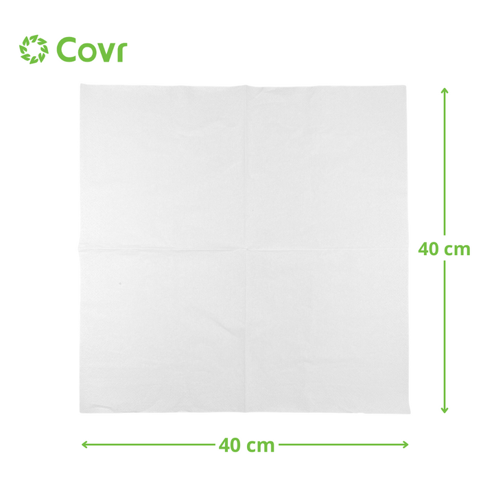 White 2-ply towels 40x40 (2400 units)